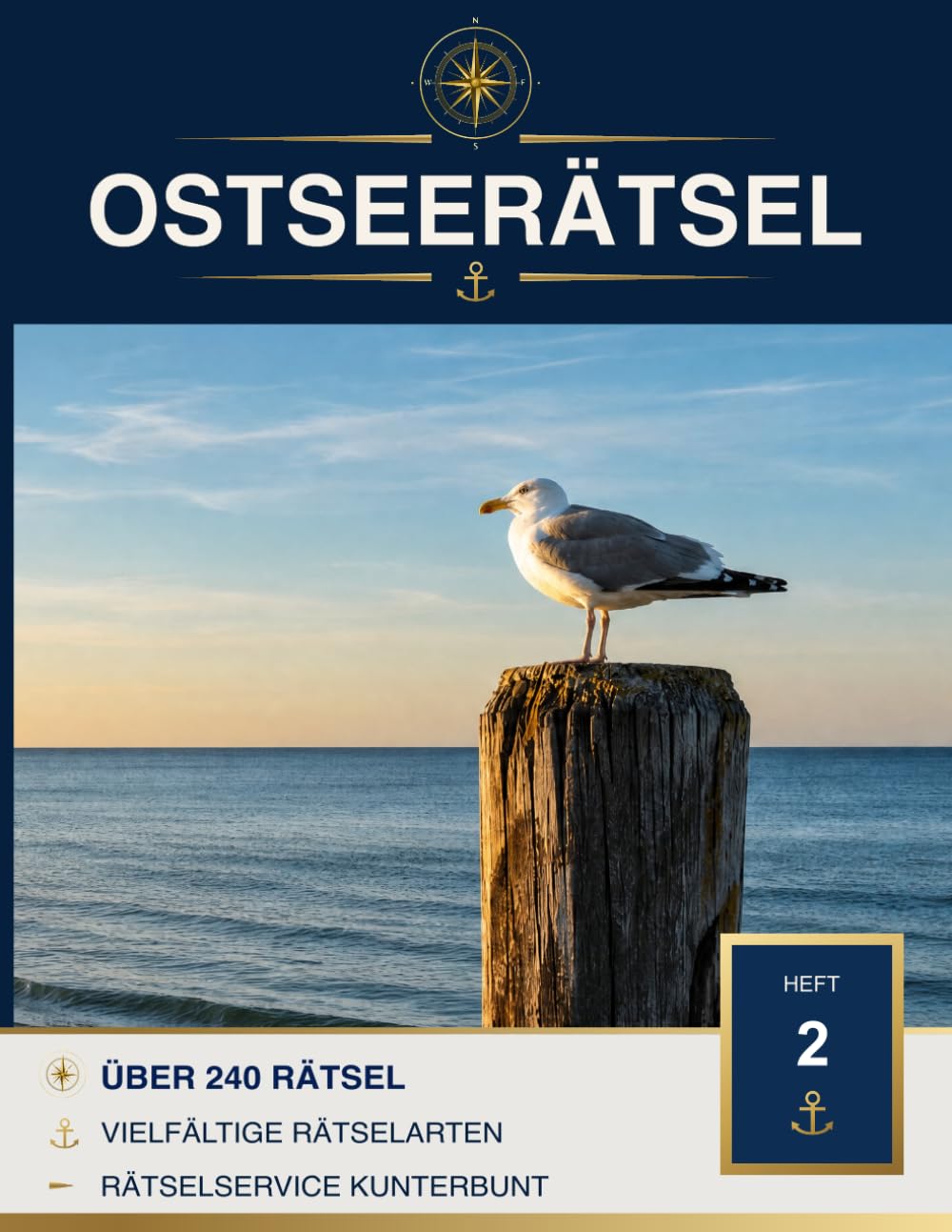 OSTSEERÄTSEL - Heft 2: Vielfältiger Rätselspaß für Erwachsene mit über 240 Rätseln, Wissensquiz und Lösungen