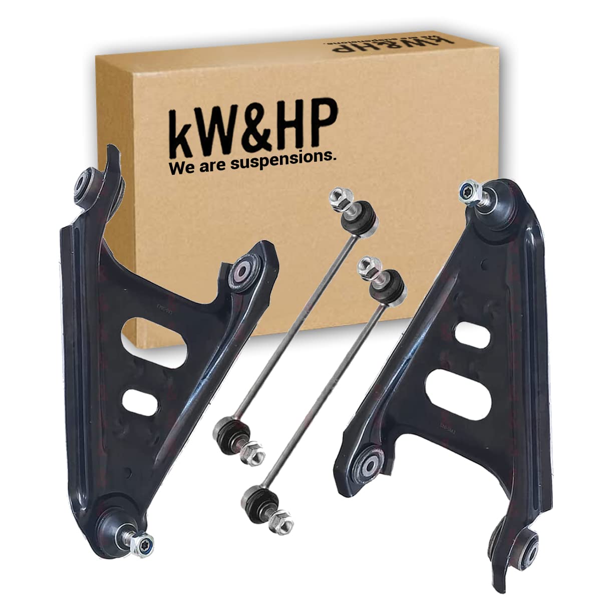 KIT 4PZ COPPIA BRACCI BRACCETTI ANTERIORI E BIELLETTE COMPATIBILI CON SMART (451) TUTTE