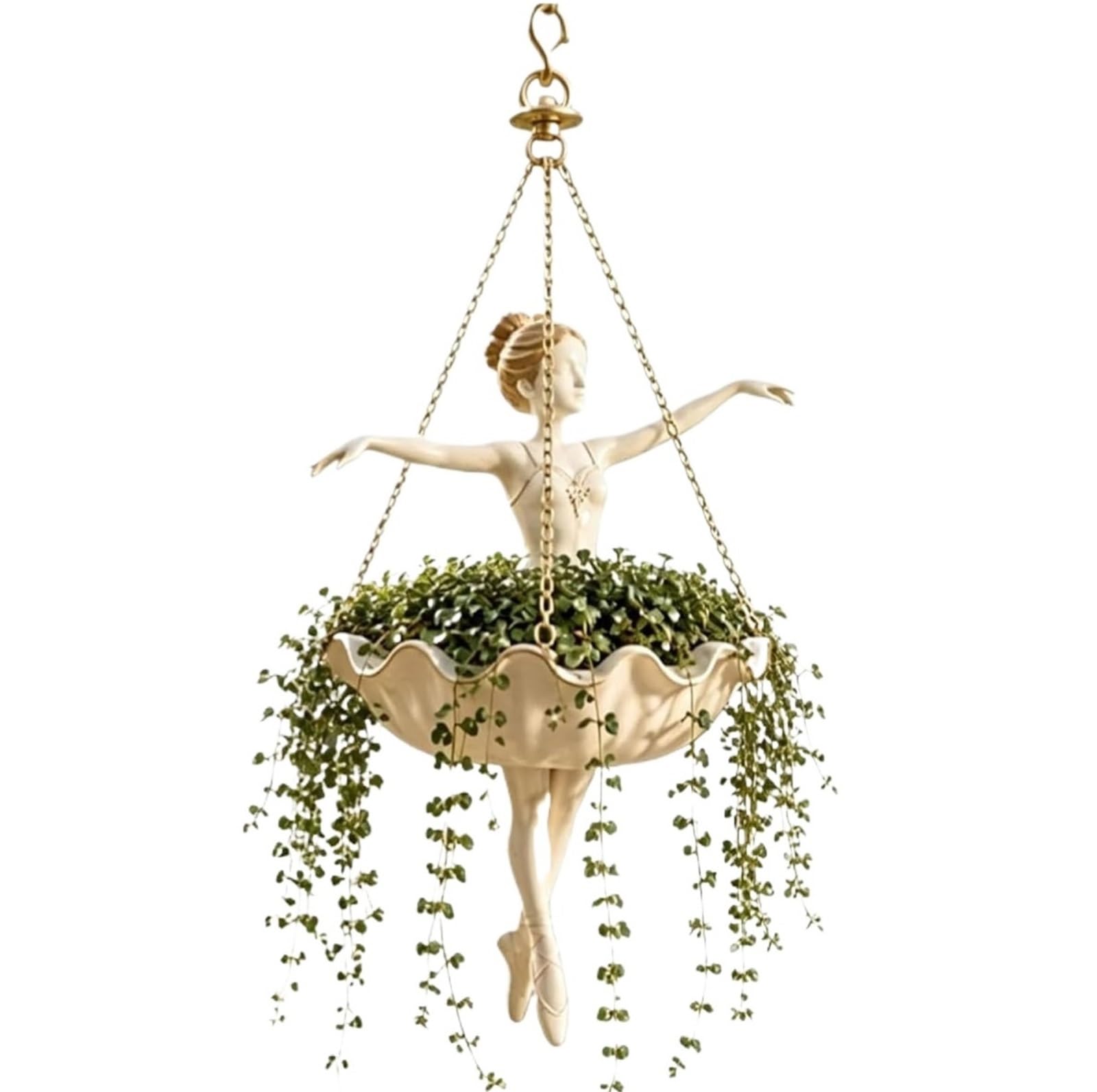 ANQKYO Ballerina Planter 1pcs Ballet Dancer Hanging Planter