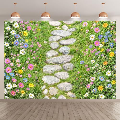 Fondo Fotográfico Tela 7x5ft Verde Primavera miniatura 2