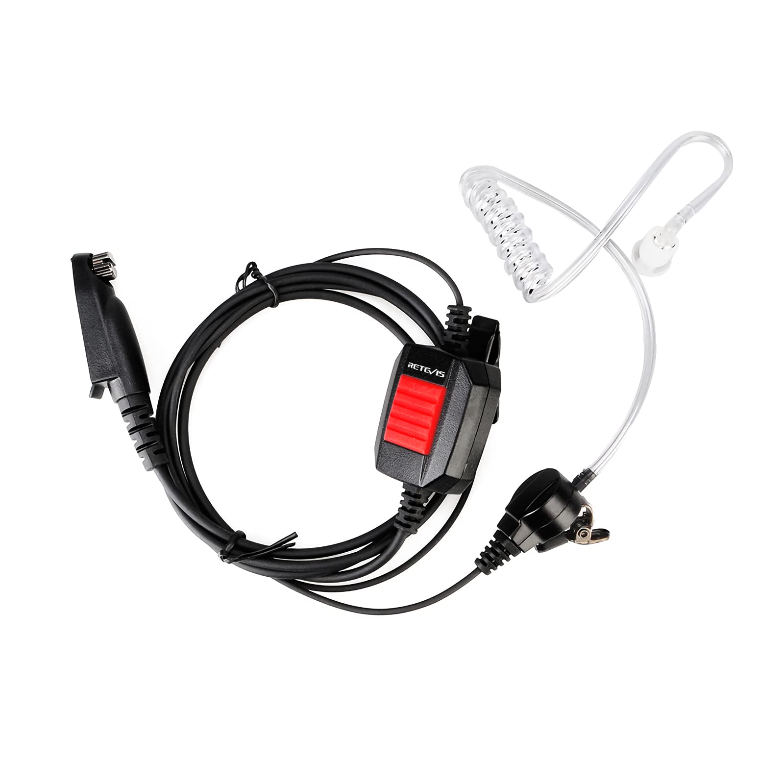 Retevis EA110M Walkie Talkie Auricolare IP66 Impermeabili Cuffie Aria Tubo Nascosto Compatibile con Ailunce HD1 Radio DMR RT648 RT29 RT647 HA1UV HD2 Ricetrasmettitore (1 pz)