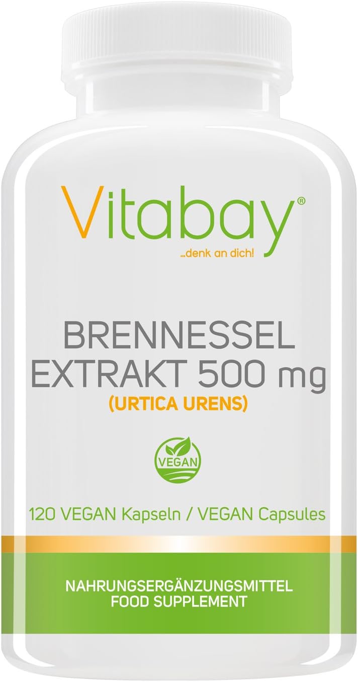 Nettle - 500 mg - 120 Veg. Capsules