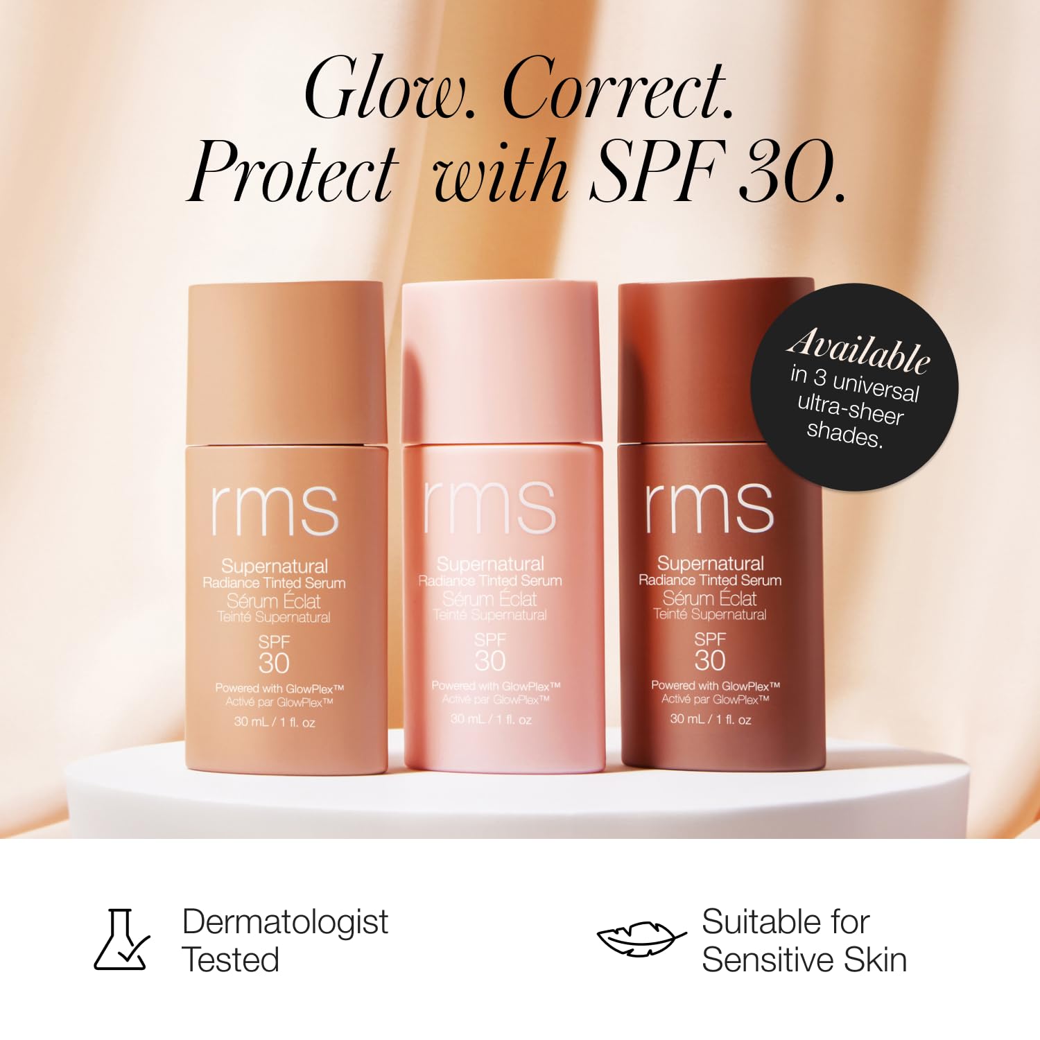 RMS Beauty SuperNatural Radiance Serum SPF 30 Mineral Sunscreen