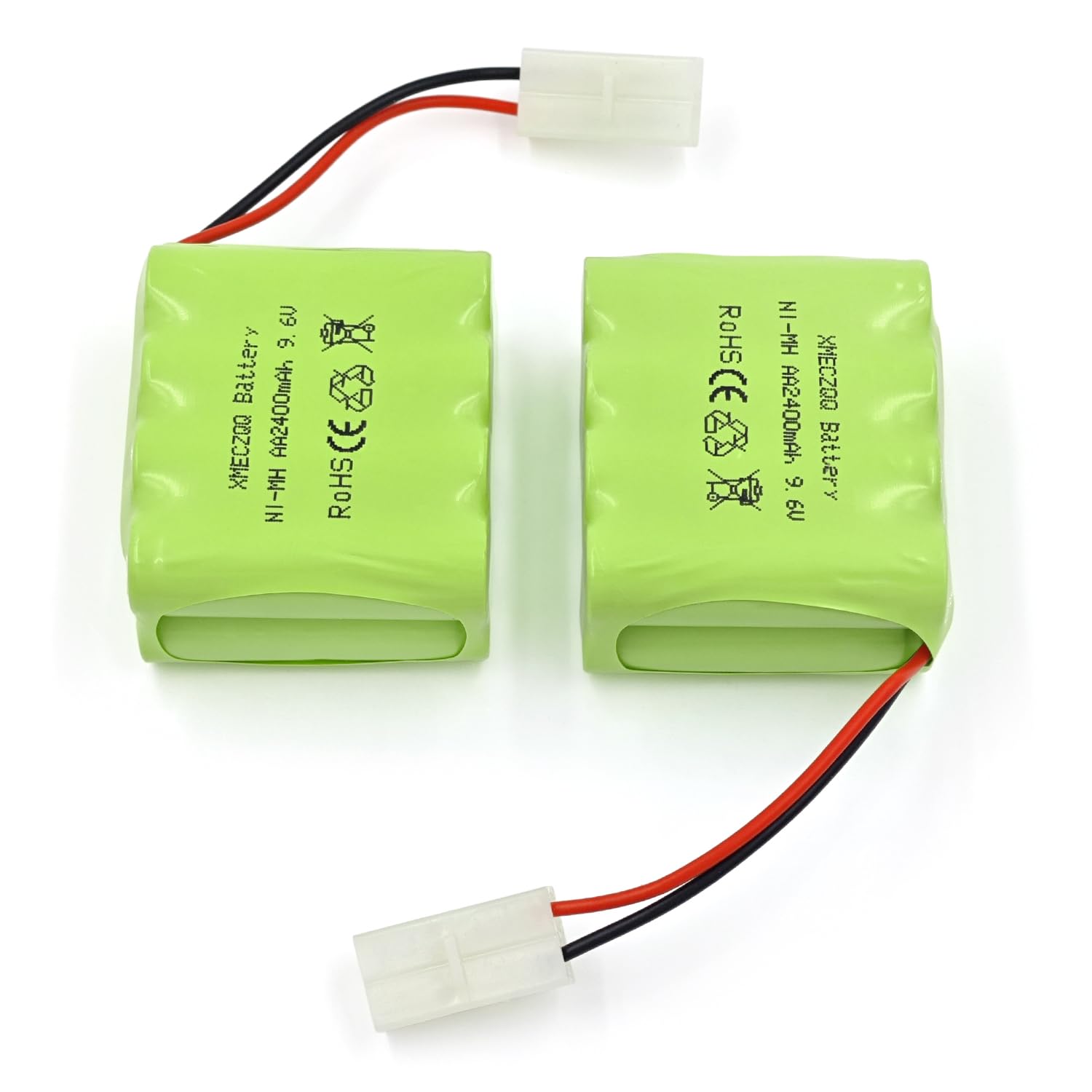 MXJFYY Batterie RC NiMH Rechargeable AA 6 V 2400 mAh avec Prise SM, Pack de Batteries Compatible avec Voiture RC, Camion, Jouets RC, véhicules électriques, Monster Truck RC, véhicule d'escalade