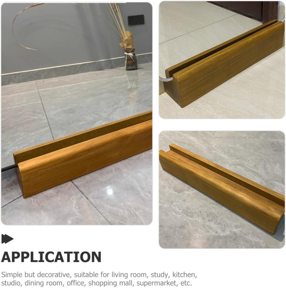 Cabilock Full Size Mirror Stand Wooden Artwork Mount Anti-Slip Full Length Mirror Holder for Living Room Office