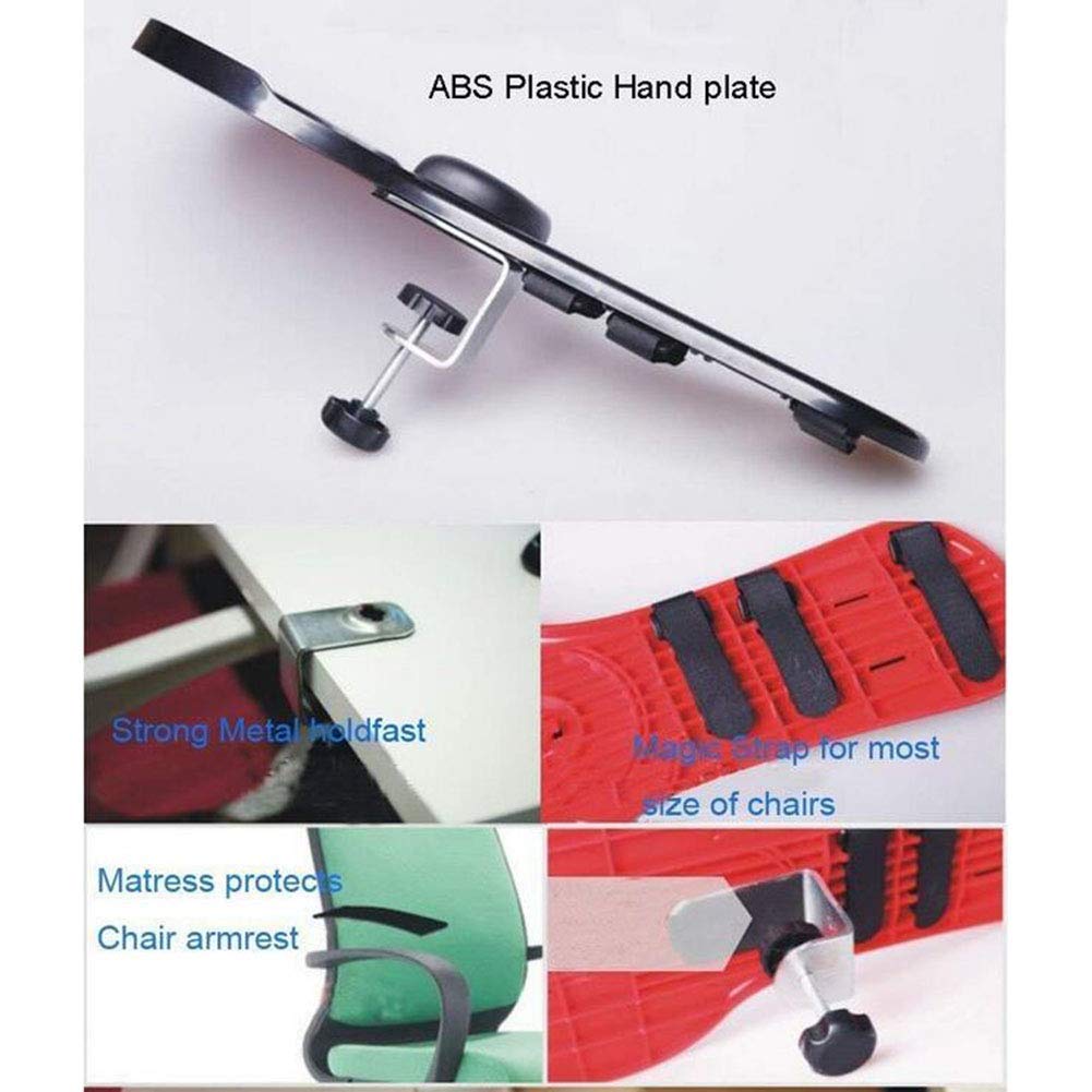 Reposabrazos para muñeca, Almohadilla ergonómica Ajustable para reposabrazos para computadora, para Uso en Silla o Escritorio de Oficina en casa