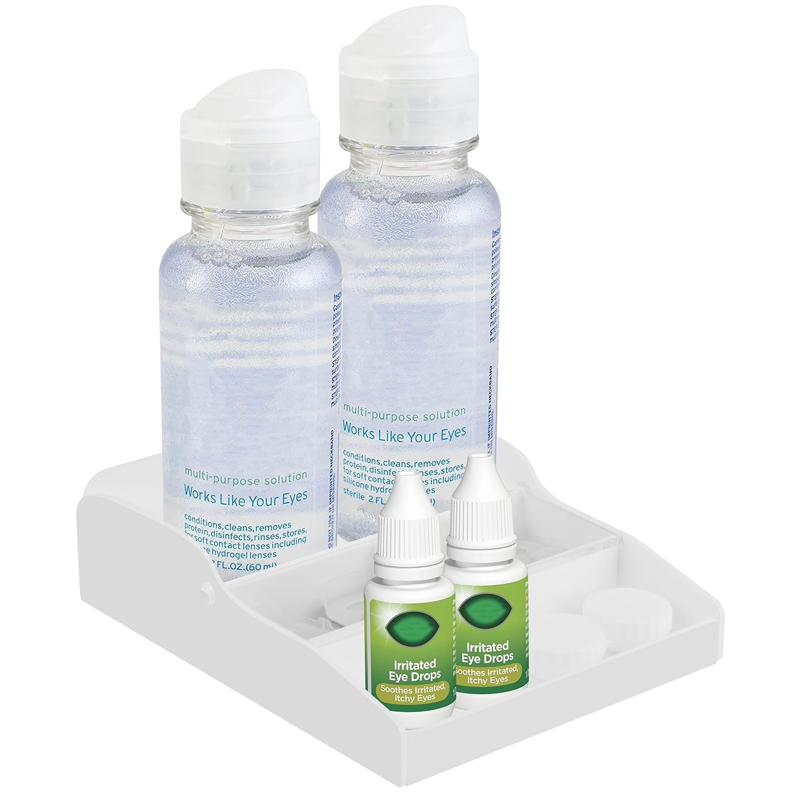 Beautyflier Disposable Daily Contact Lens Tray Organizer Storage for Daily Contact Lenses Contact Lens Solution Eye Drops Contact