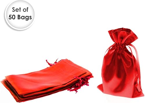 Miniatura 7 de Bolsas de regalo de satén azul bebé de 4 x 6 pulgadas, bolsas de joyería, bolsas de cordón para recuerdos de boda, bolsas de regalo de Navidad para