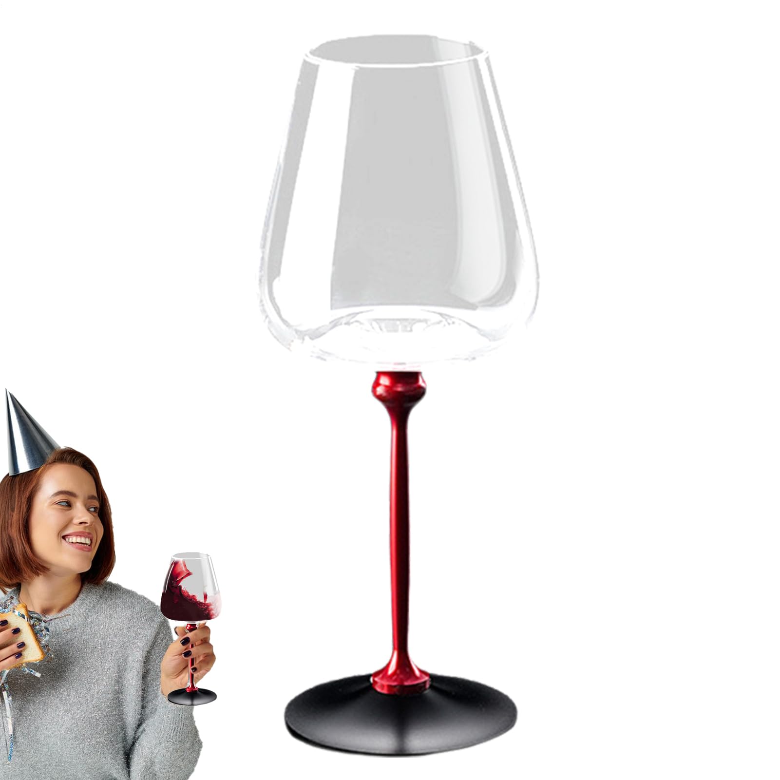 Gobelet à vin original avec son support tournant, le cadeau idéal pour mariage et fête