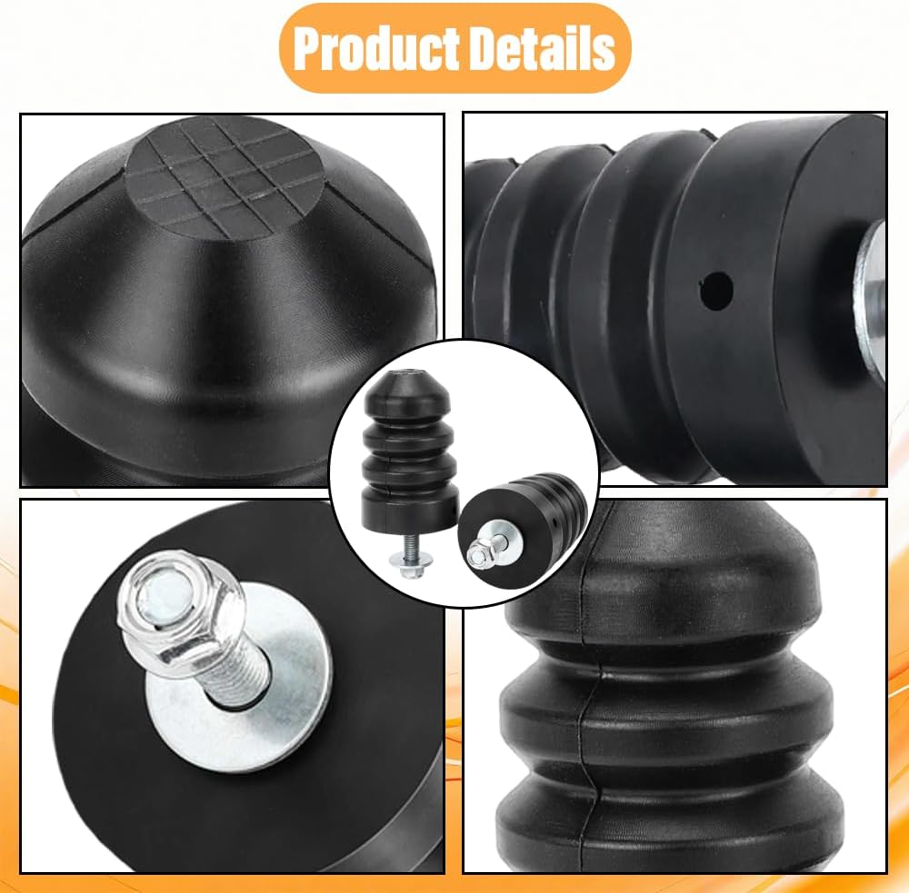 Rear Leaf Spring Bumpers Compatible with Ford Excursion 2000-2005 F250 2005-2016 F350 2005-2019 Rear Bump Stops Replace OE#1C3Z4730AA 1C3Z-4730-AA