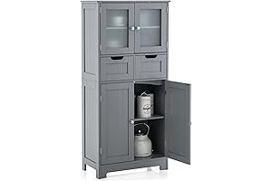 Costway Bathroom Storage Cabinet: Functional and Sophisticated Bathroom Organizer