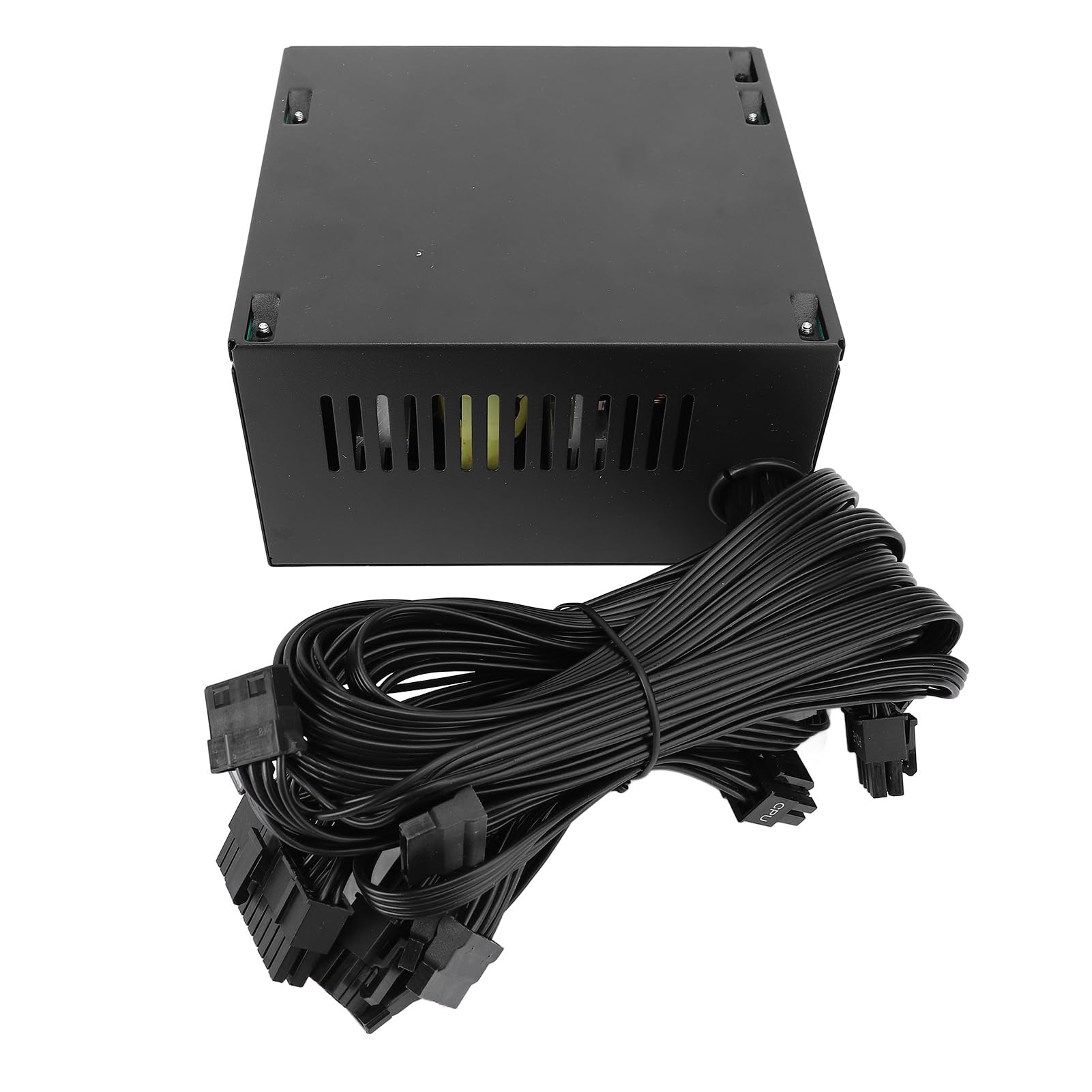 Zasilacz ATX 600 W do Komputera do Gier |Dwurdzeniowy Zasilacz Komputerów Stacjonarnych, Wentylator 12 CM, Gotowy na
