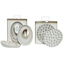 Skincare Essentials Bundle - Silicone Spa Accessories - Beauty Set for Teen Girls Dove Grey LiquiBands and Scalp Exoliator