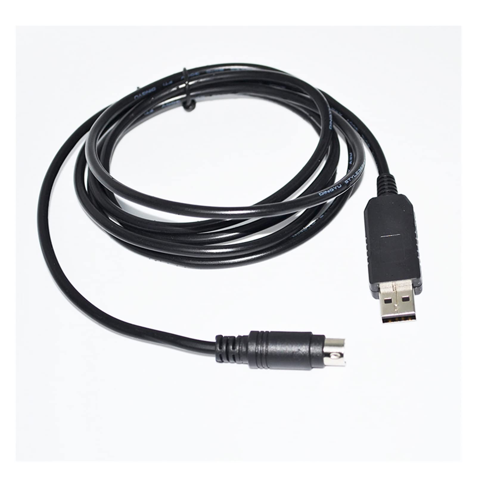 EVURU FTDI FT232RL USB à M~ni DIN 8P RS232 Adaptateur PLC Câble de Programmation Compatible with la Station de Kenwood PG-5G PG-5H TM-D710 TM-V71 RC-D710(Size:1.8M,Color:FT232RL)