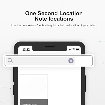 Bewinner Digital Notebook with Smart Pen, Bluetooth 5.0 Wireless Real Time Sync, AI Voice Transcription Thermal Erasable Paper, Smart Writing Set for Smartphones, 80 Page Reusable