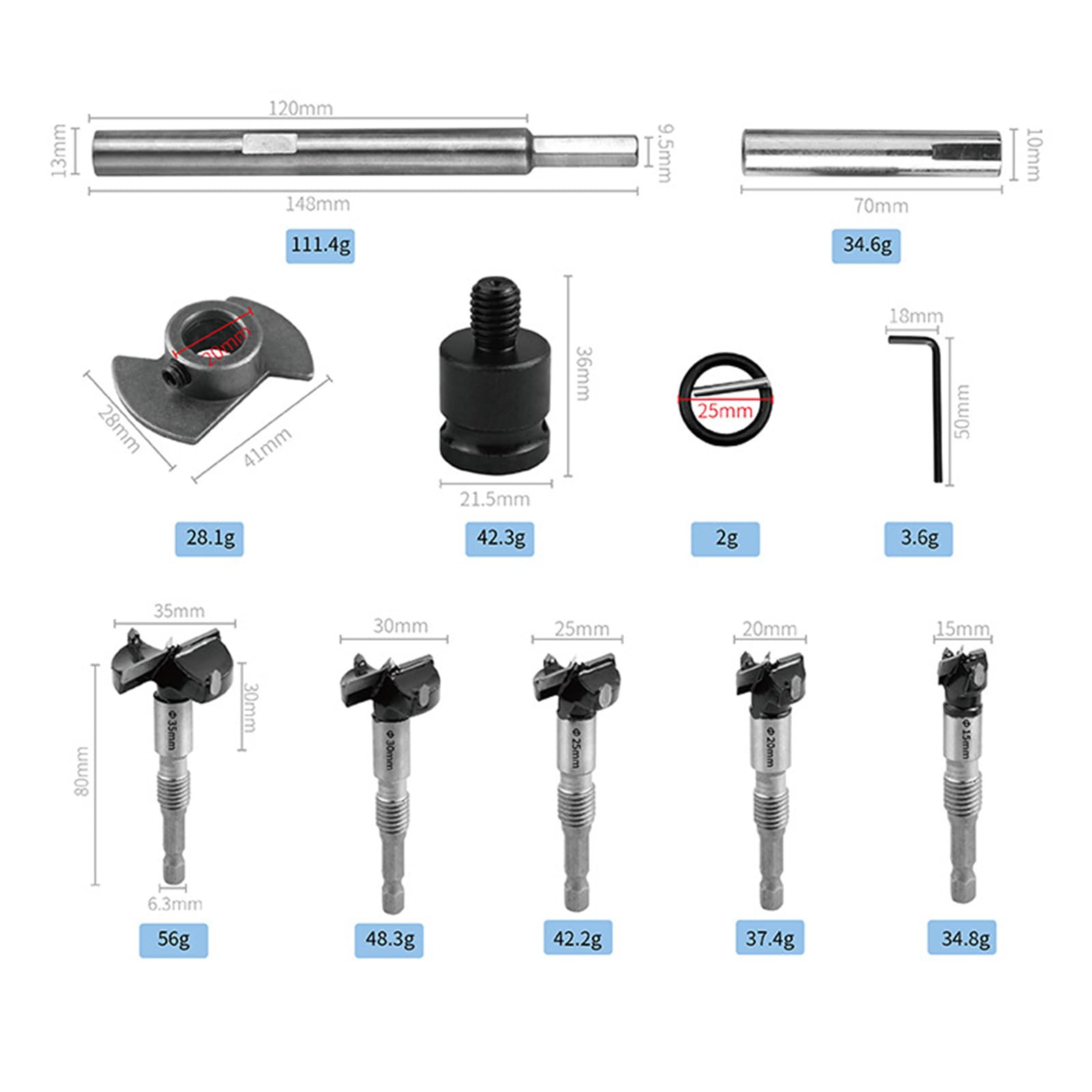 Bit Perforazione Lavorazione Del Legno Qualità Superiore Con Guida Posizionamento Chiave Ideale Per Mobili Armadio Making Hole Cutter