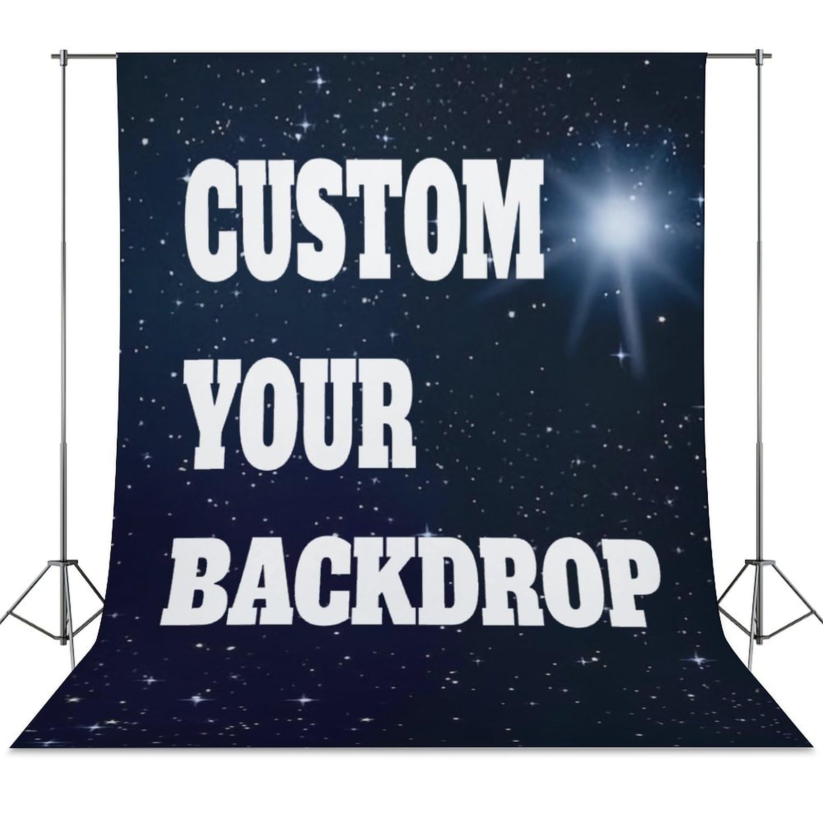 Customizable Backdrop Personalized Photography Cloth Design Your Own Photo Logo Text Portrait Studio Photobooth Props 56x118 inch