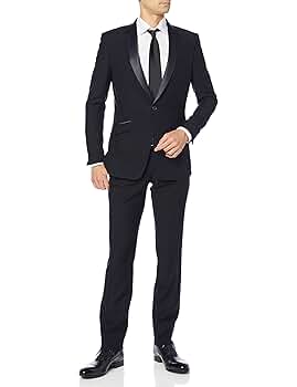 SUIT SELECT  メンズ　スーツ上下　ネイビー Y4 165 極美品 SUIT SELECT スーツセレクト レギュラーフィットスリーピース