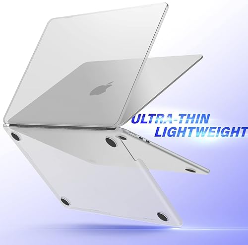 Miniatura 8 de IBENZER Compatible con la nueva funda M2 2023 MacBook Air de 15 pulgadas, modelo A2941, carcasa rígida y cubierta de teclado, película de pantalla y