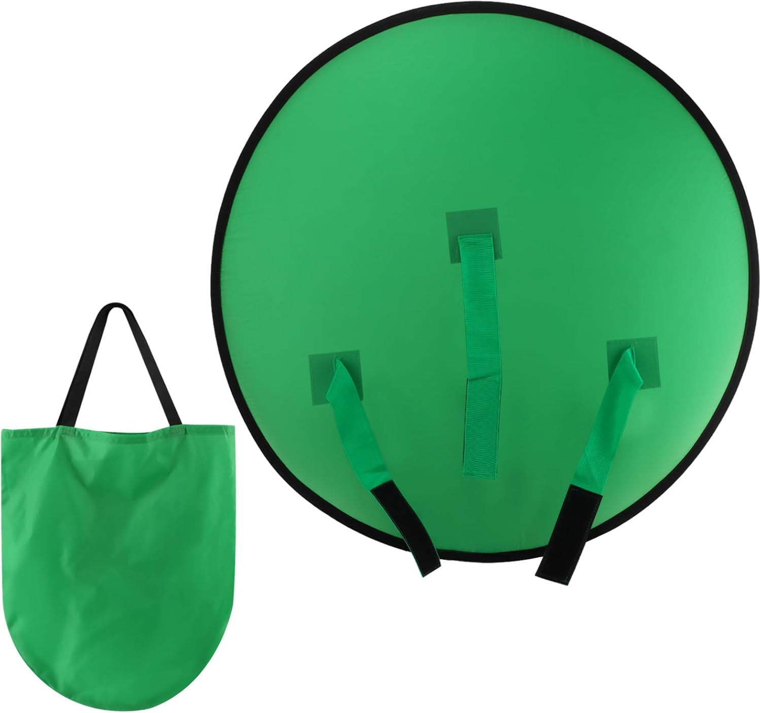 1 PC Green Screen Background, Nylon Background Screen Portable Foldable Backdrop for Live Streaming, Chair Photo Studio Solid (Green, 75cm，only Screen,NO Stand)