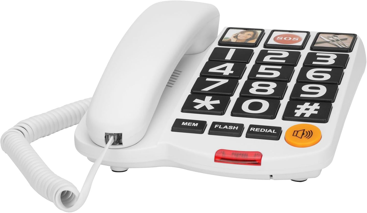 Landline Phone for Hard of Hearing, Phone for Seniors