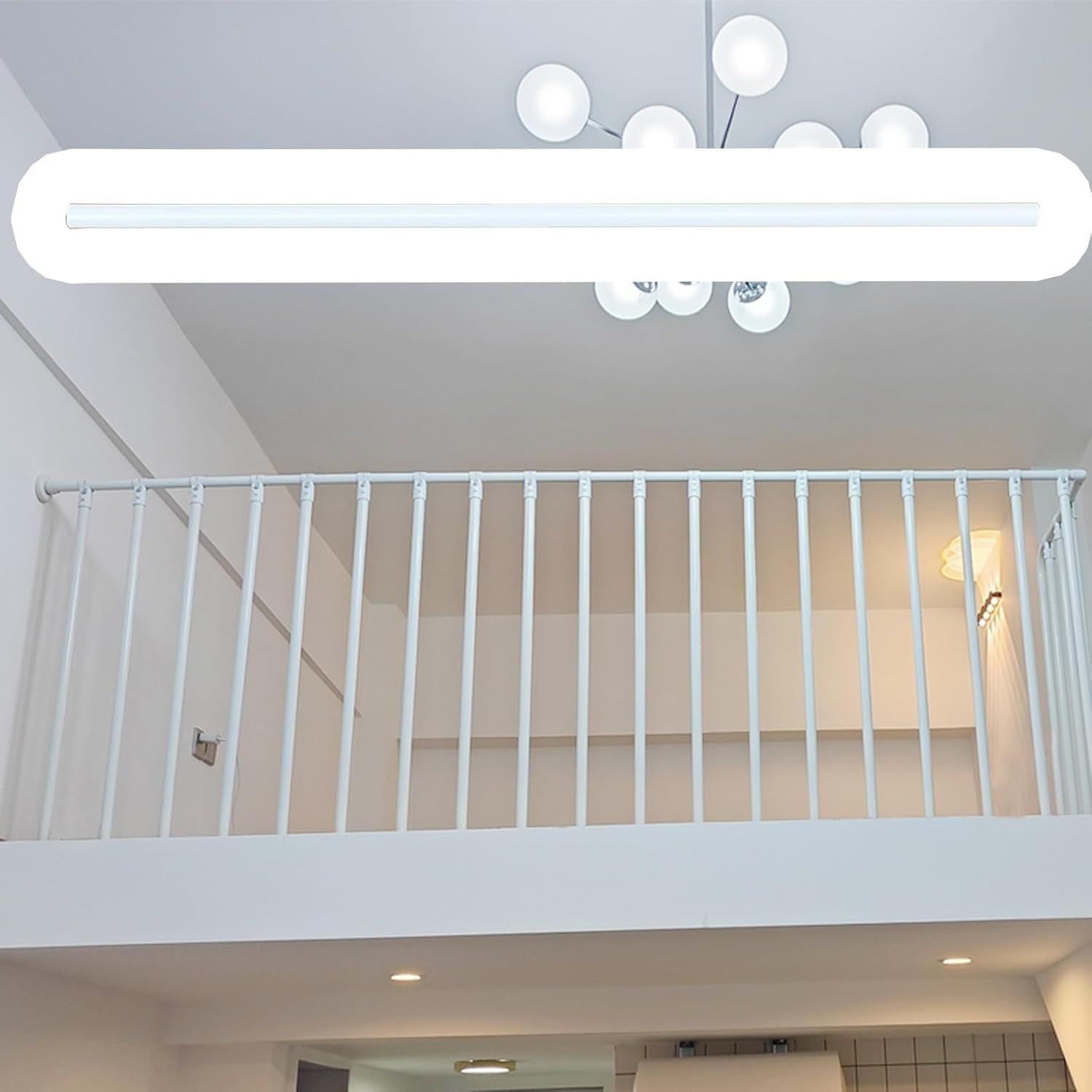 Balustrade d'escalier d'intérieur durable en métal forgé