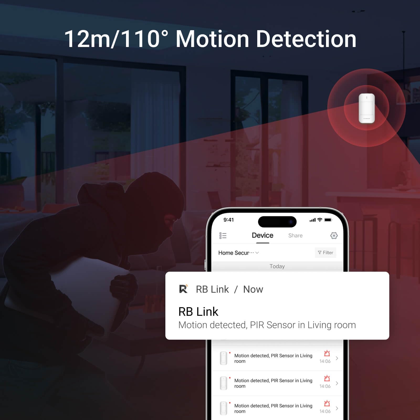 allarme domestico intelligente Set - Station Kit (4G/WiFi/LAN) - Con 4 sensori di movimento, 4 sensori magnetici antifurto, 2 tasti e 1 tastiera - App facile da usare