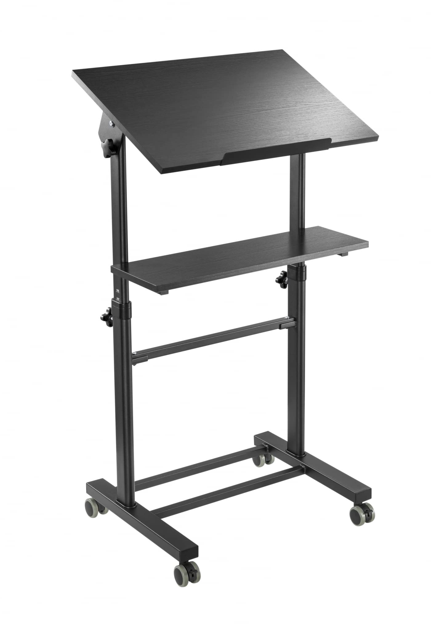 VDD Pupitre lutrin - Meuble de présentation - Mobile - réglable en Hauteur