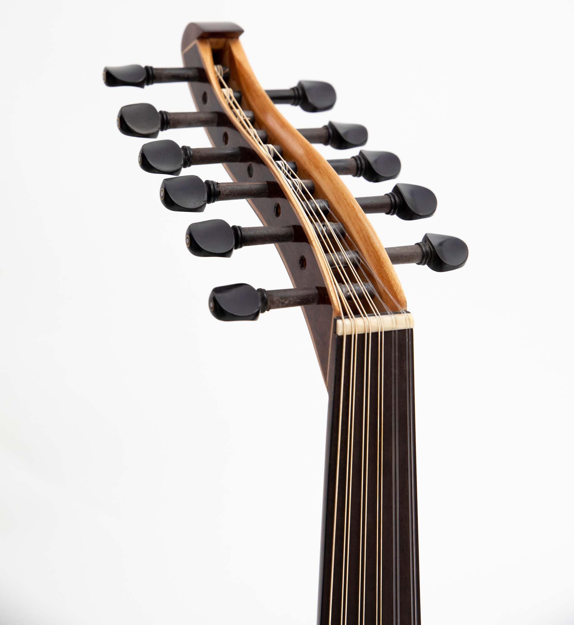 Arabischer Oud Konzert-Oud mit AAA-Zederndecke und Perlmutt, exotisches Pamela-Holz, professionelle Oud-Armlehne und gratis Gigbag