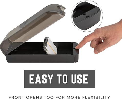 Miniatura 4 de 1InTheOffice Organizador de tarjetas de visita, organizador de tarjetas de índice, caja organizadora de tarjetas con divisores, divisores A-Z,