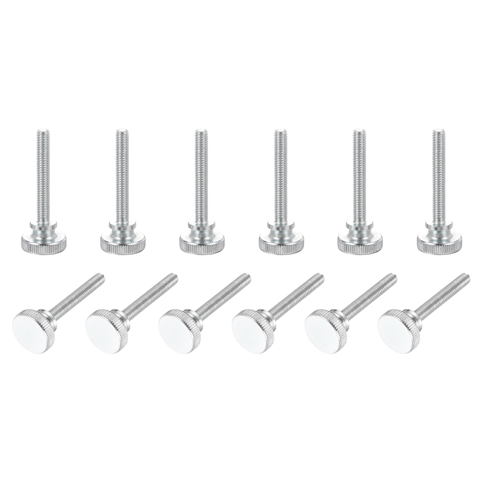 PATIKIL M6 x 40mm Knurled Thumb Screws, 12Pcs Metric Knurled Head Bolts Thumb Screw with Shoulder Grip Knobs Fasteners Tighten Thread Fasteners for TV Monitor Mount