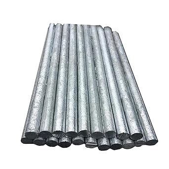 Zinc Rods Length 100-300mm Zinc Rod DIY Metal High Purity Zn 99.5% Ingot Round Bar Anode Electroplating Diameter 3-30mm8x100mm 1pc