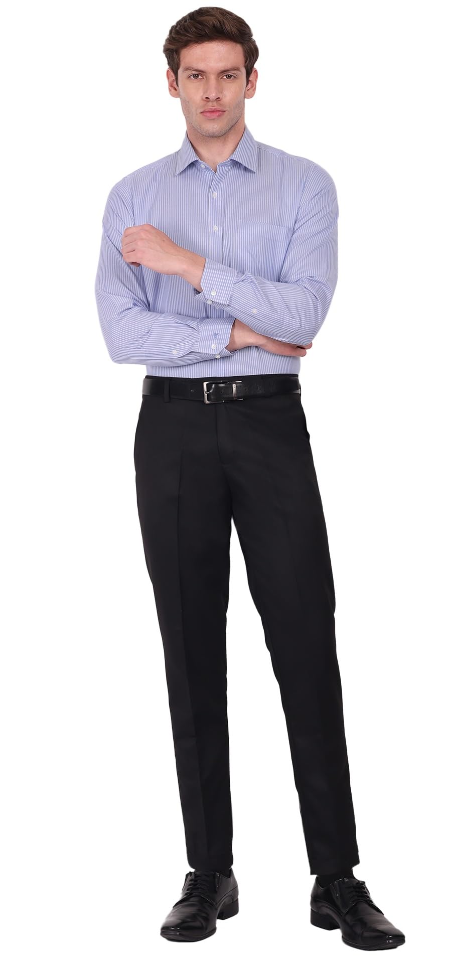 Jack and JiniFormal Pant for Men. Regular Fit, Lightweight, Flat Front, Premium Cotton Polyester Blend Fabric. Office, Party and Casual Wear. Non Stretchable.