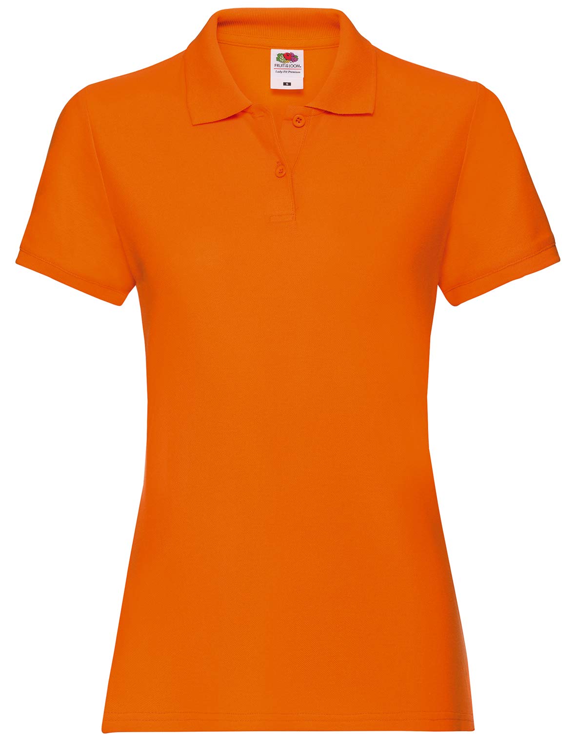 Fruit of the Loom Ladies Lady-Fit Premium Short Sleeve Polo Shirt (M) (Orange)