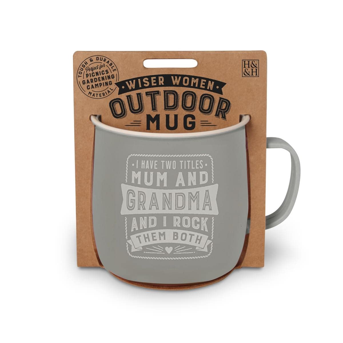History & Heraldry Personalised Outdoor Mug (Grandma)