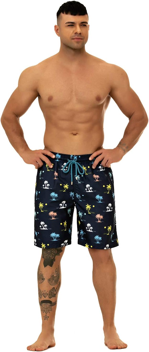 KAILUA SURF Big and Tall Mens Swim Trunks, 9" Mens Designer Bathing Suit Boardshorts - Image 3