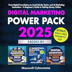 Digital Marketing Power Pack 2025 Audiolibro Por Maxwell Cyberstein arte de portada