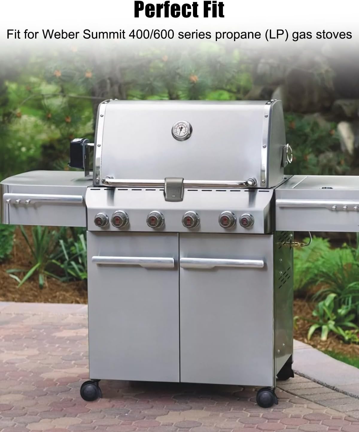 Manifold Main Burner Control Valve Assembly with Igniter Fit for Weber Summit 400/600 Series Propane (LP)