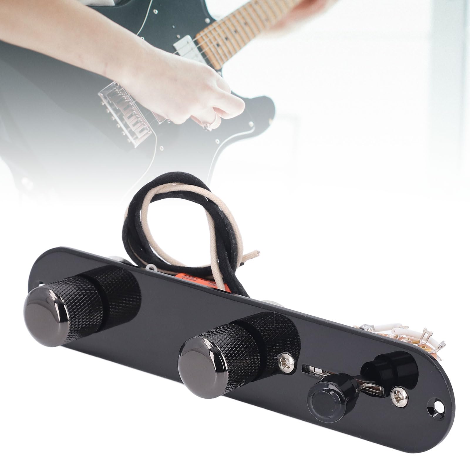 Placa de Control de Guitarra Telecaster Precableada con Interruptor de 3 V as Pastilla y Arn s Completo Fabricada en Aleaci n de Aluminio para Durabilidad y Estabilidad