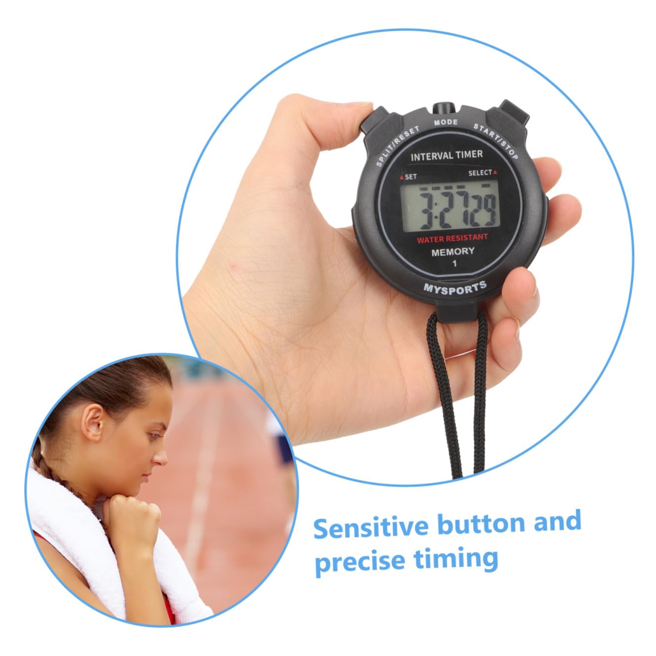BESPORTBLE 5 Pz Cronografo Impermeabile Cronometri Per Lo Sport Cronometri Per Allenatori Cronometro Analogico Orologi Timer Silenzioso Kit Arbitro Automatico Allarme All'aperto Abs