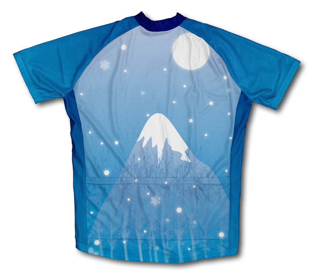 ScudoPro Mountain Ice Short Sleeve Cycling Jersey for Youth - Size S Blue