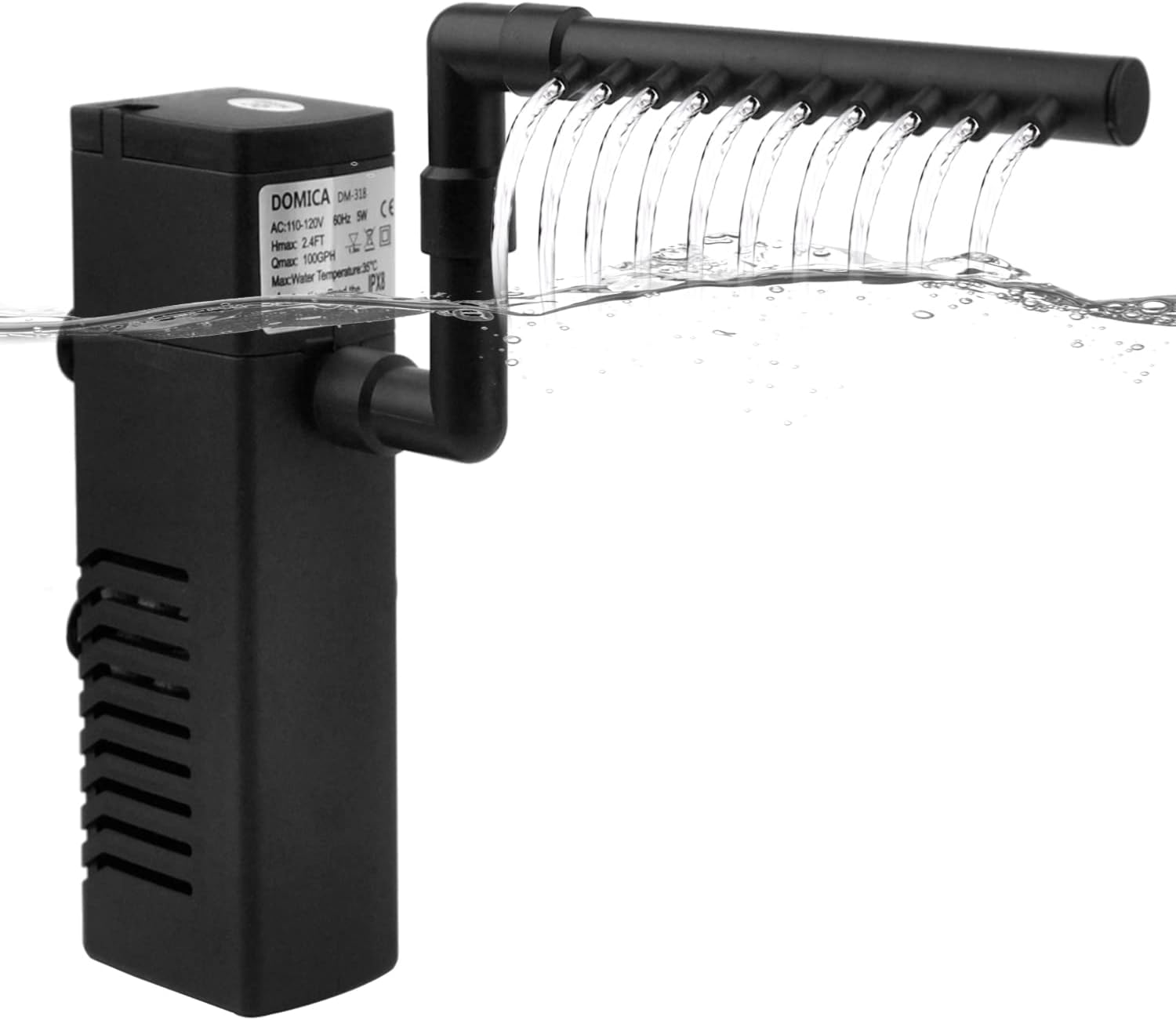 DOMICA Internal Aquarium Filter with Aeration System