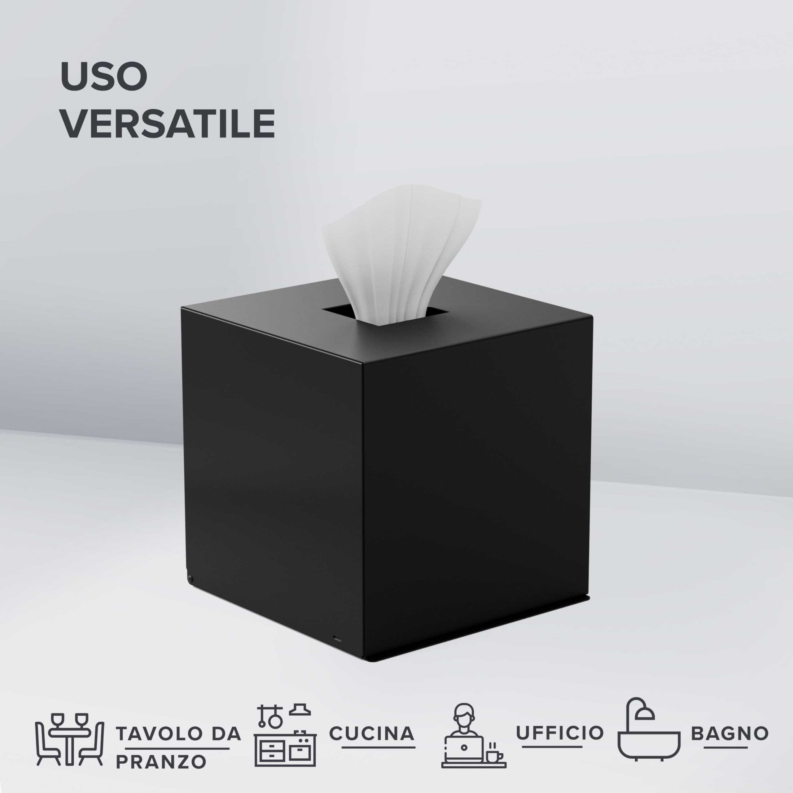 Copertura Fazzoletti Metallo Copertura Scatola Fazzoletti Metallica - Design Industriale Contenitore Per XL USA Decorazione Casa Ufficio