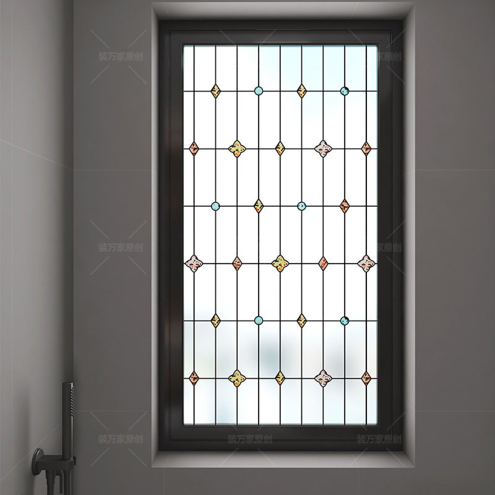 Pellicola Vetri Finestre 90X200CM Geometria Pellicola Adesiva Per Vetri Oscurante,Autoadesiva,Pellicole Per Vetri Anti Uv,Privacy Finestre Per Casa/Ufficio