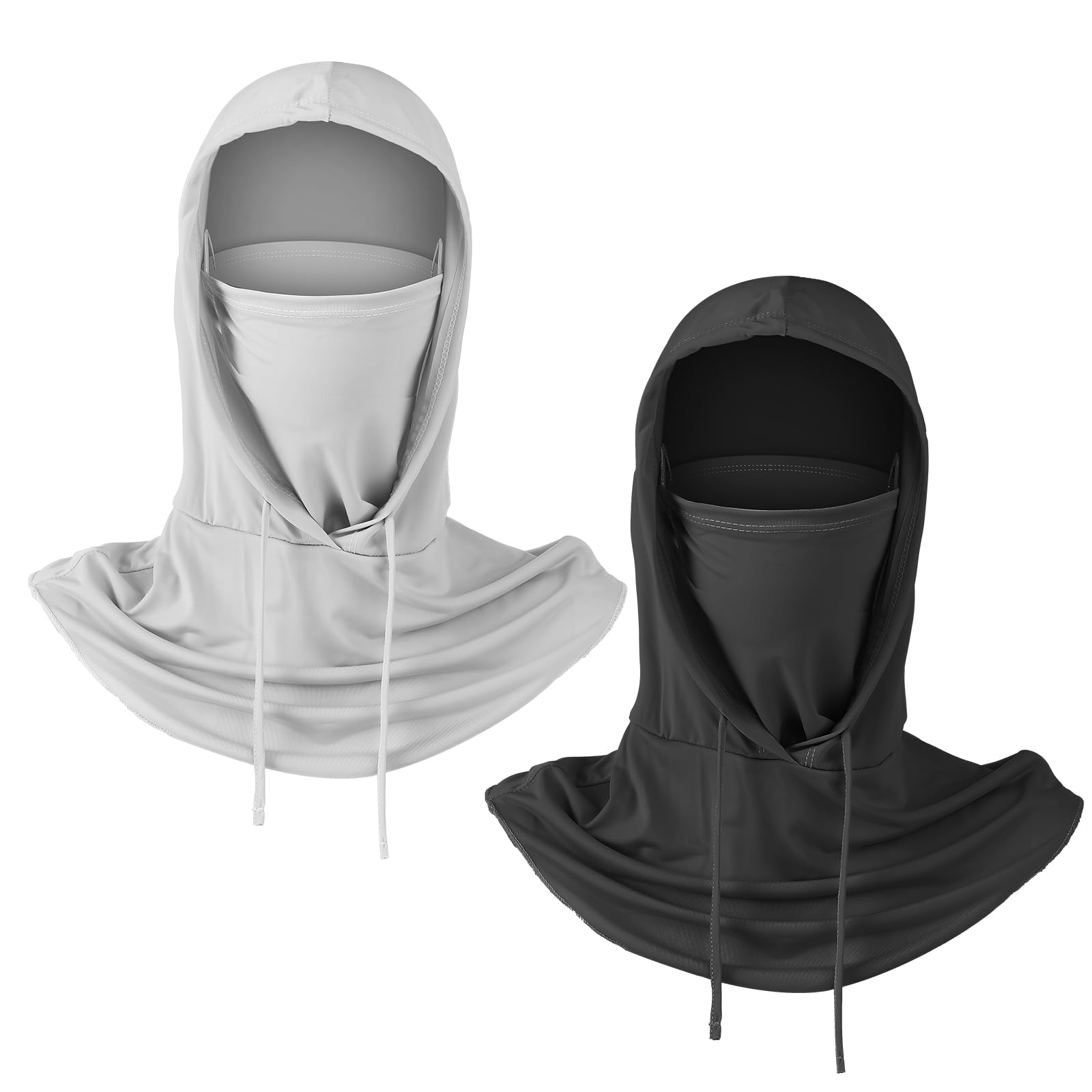 Paquete de 2 máscaras faciales con protección solar UV, pasamontañas refrescantes, máscara de motocicleta para hombres y mujeres, actividades al aire libre, motocicleta, ciclismo, pesca