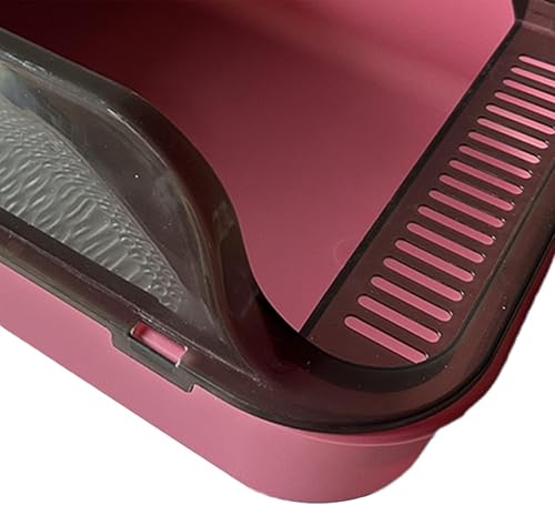 Miniatura 3 de Inodoro para gatos, bandeja de arena para mascotas, semi cerrado para gatos, inodoro antisalpicaduras para gatos, arenero para gatos, bandeja de