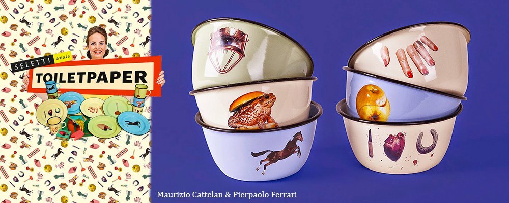 Seletti Ciotola in Metallo Smaltato Toiletpaper Ø Cm.17 H.8 - Occhio