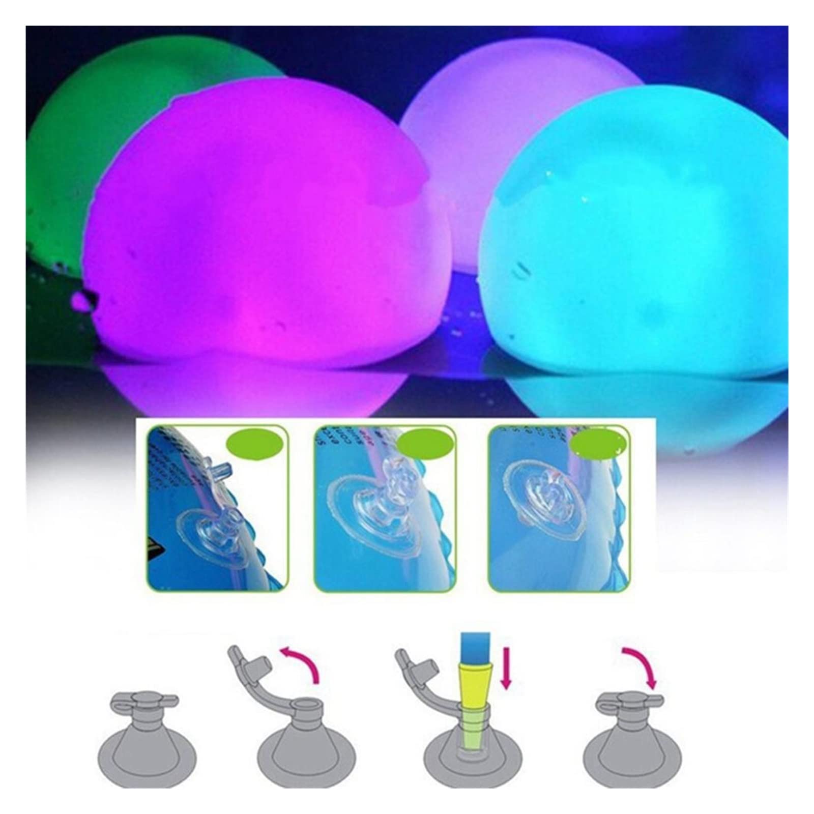 4 szt. 40cm zdalne pływające oświetlenie basenowe LED ogrodowa kula świetlna kolory zewnętrzne wodoodporna lampa trawnikowa zabawka basenowa pływać dekoracje weselne Tworzenie Atmosfery
