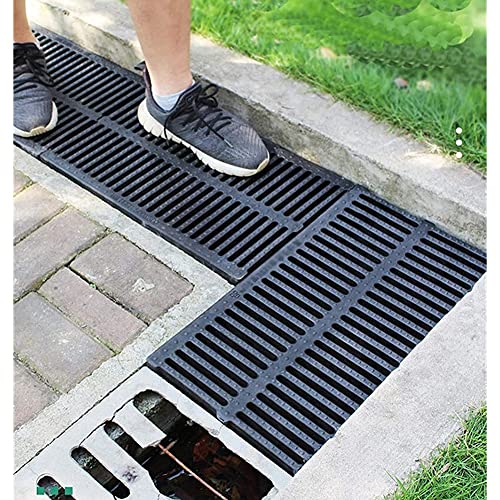 Grille de caniveau plastique robuste installation facile allée - 3