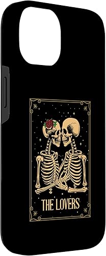 Miniatura 6 de iPhone 13 Pro The Lovers Skeleton Tarot Card Astrología Gótico Halloween Case